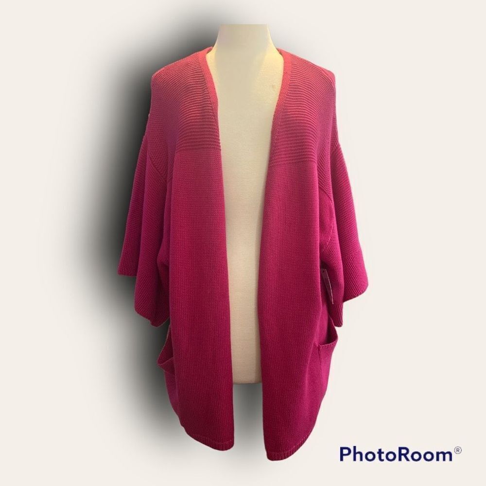 VINCE CAMUTO NWT Angel Wing Sleeve Open Front Cardigan